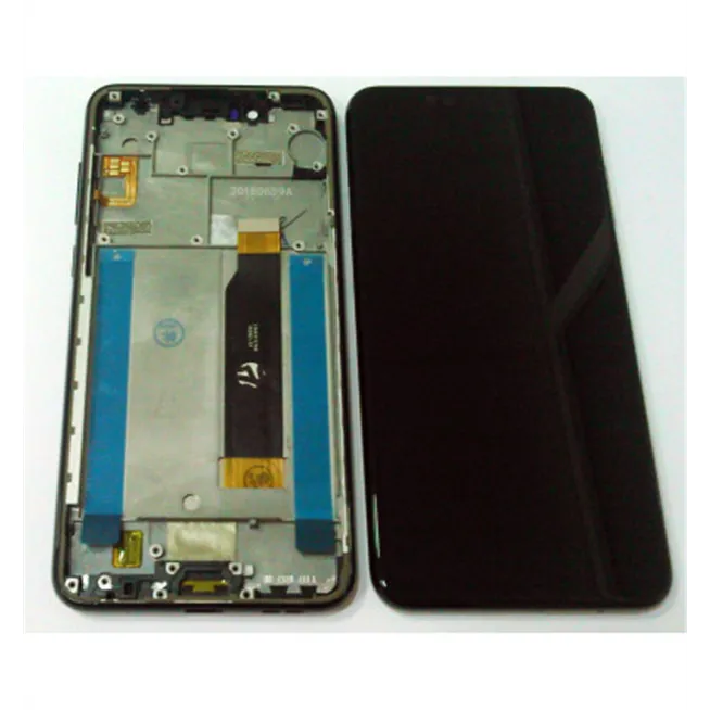 Pantalla lcd para Nokia X5 2018 5.1 Plus TA-1109 mas tactil negro mas marco azul calidad premium