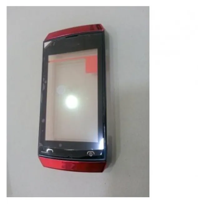 Nokia Asha 305 Pantalla táctil negro + marco rojo premium