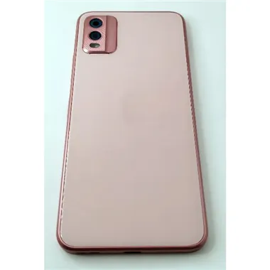 Tapa trasera o tapa bateria rosa para Nokia C32 con cubierta de camara y sensor de huella