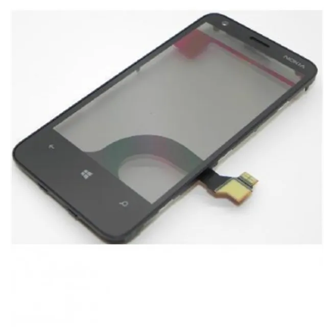 Nokia Lumia 620 Pantalla táctil negra Rev 3 + marco