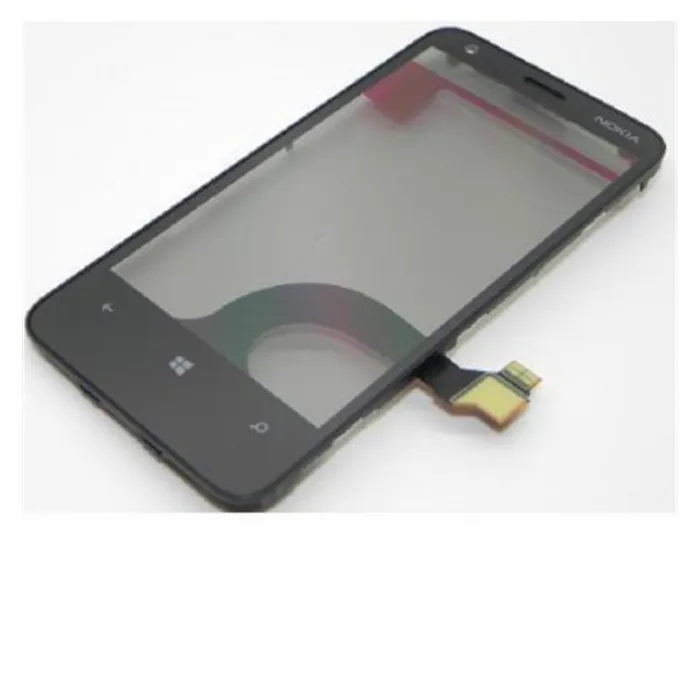 Nokia Lumia 620 Pantalla táctil negra Rev 3 + marco