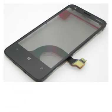 Nokia Lumia 620 Pantalla táctil negra Rev 3 + marco