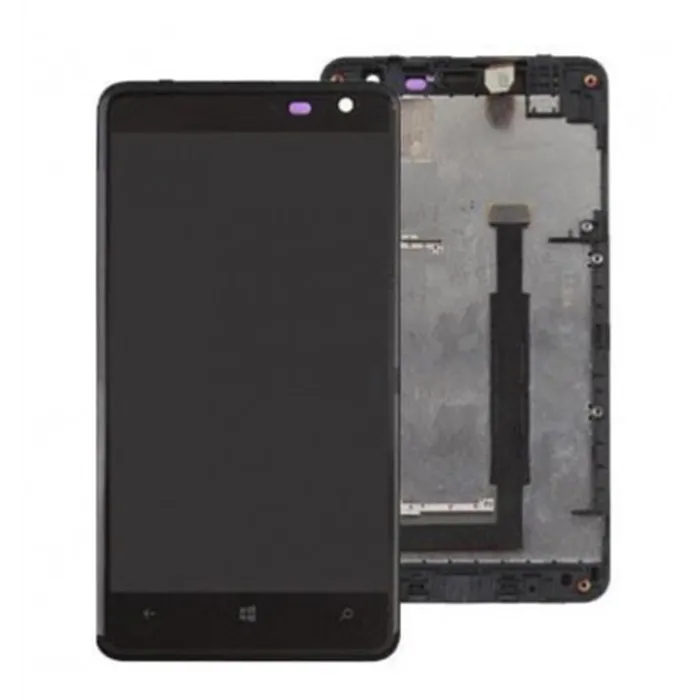 Nokia Lumia 625 Pantalla lcd + Táctil negro + Marco premium