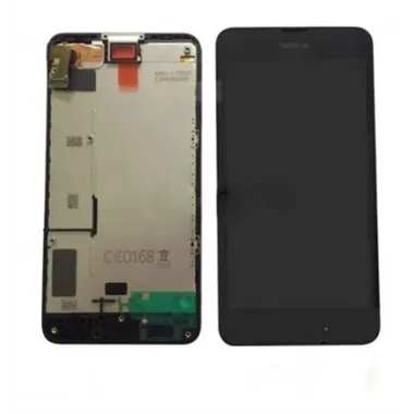 Nokia Lumia 630 Pantalla lcd + Táctil negro + Marco premium