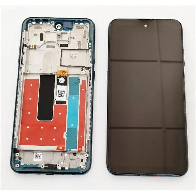 Pantalla lcd para Nokia X10 mas tactil negro mas marco azul calidad premium