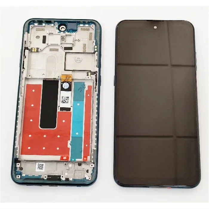Pantalla lcd para Nokia X10 mas tactil negro mas marco azul calidad premium