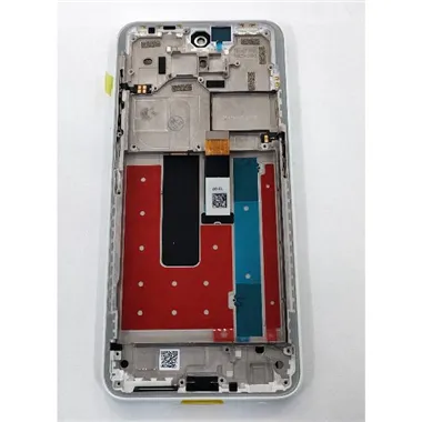 Pantalla lcd para Nokia X10 mas tactil negro mas marco blanco calidad premium