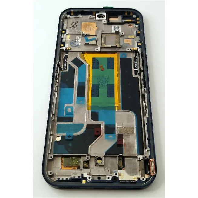 Pantalla lcd para Nothing Phone 2A mas tactil negro con marco azul calidad premium