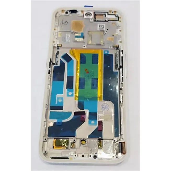 Pantalla lcd para Nothing Phone 2A mas tactil negro con marco plata calidad premium