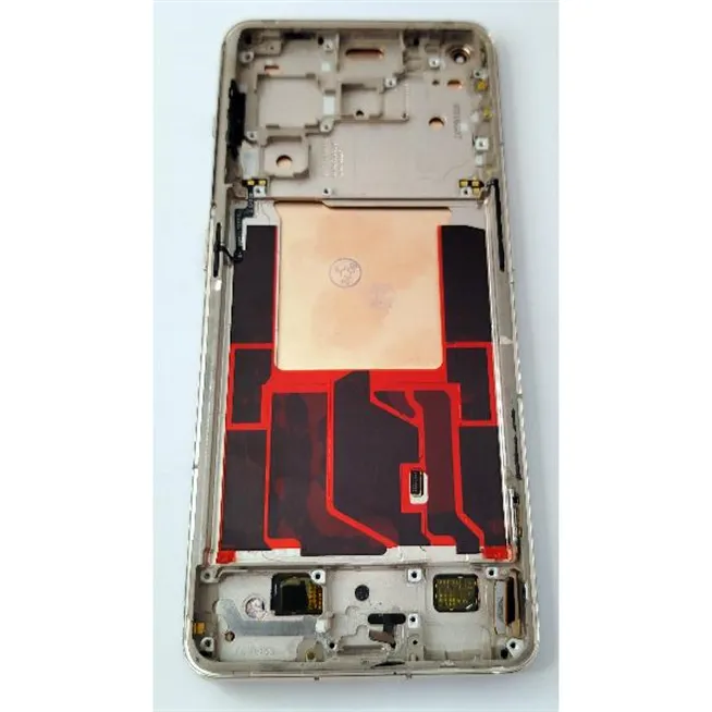 Pantalla lcd para Oneplus 11 5G mas tactil negro con marco dorado calidad premium