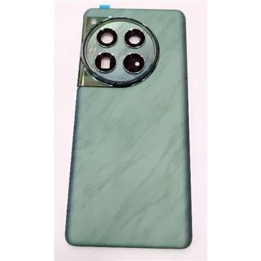 Tapa trasera o tapa bateria verde para Oneplus 12 5G con lente de camara