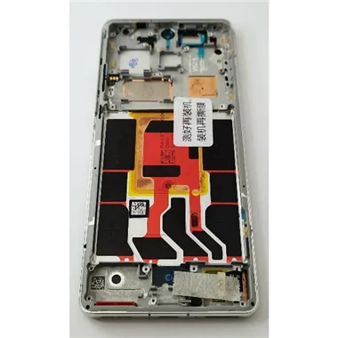 Pantalla lcd para Oneplus 12 5G mas tactil negro con marco blanco calidad premium