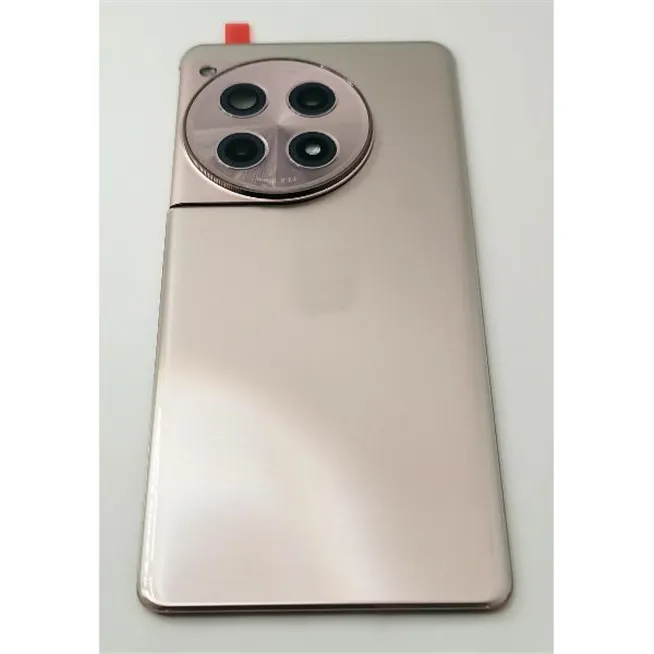 Tapa trasera o tapa bateria dorada para Oneplus 12R 5G con cubierta de camara