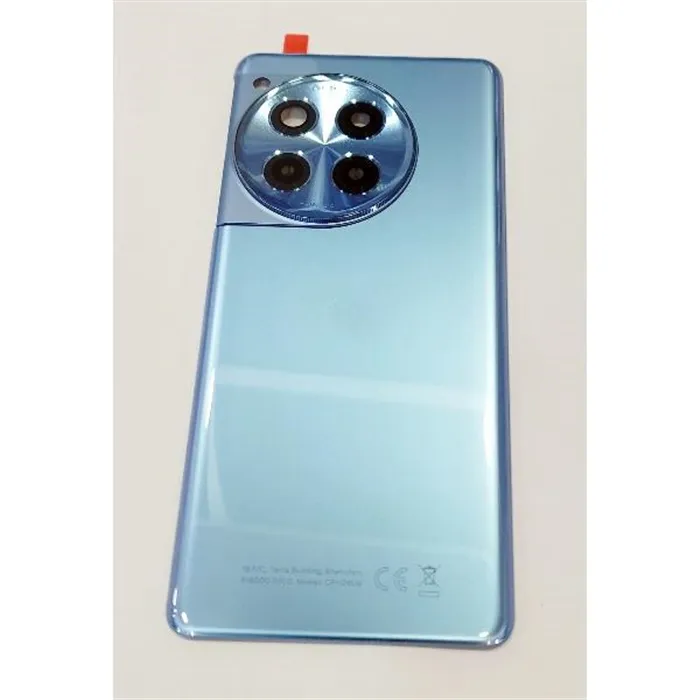 Tapa trasera o tapa bateria azul para Oneplus 12R 5G con lente de camara