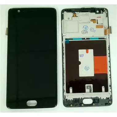 Pantalla lcd para Oneplus 3 A3000 A3003 mas tactil negro mas marco negro compatible