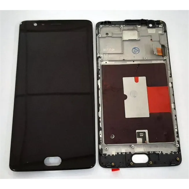 Pantalla oled para Oneplus 3 A3000 A3003 DX mas tactil negro mas marco negro compatible