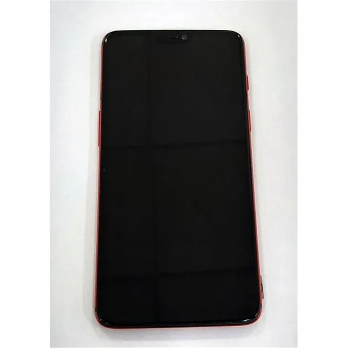 Pantalla oled para Oneplus 6 mas tactil negro mas marco rojo compatible