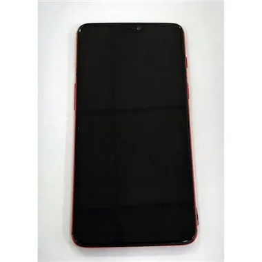 Pantalla oled para Oneplus 6 mas tactil negro mas marco rojo compatible