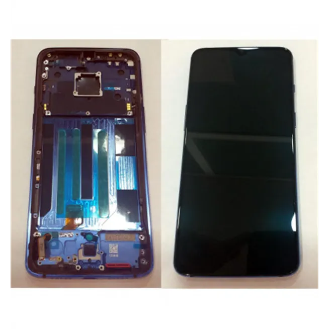 Oneplus 7 pantalla lcd + tactil negro + marco azul
