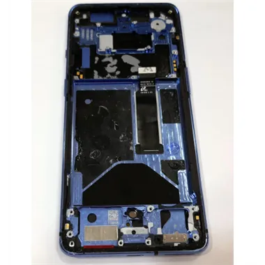 Pantalla lcd para Oneplus 7T mas tactil negro mas marco azul calidad premium
