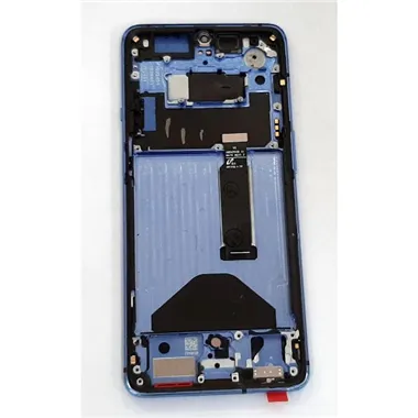 Pantalla oled para Oneplus 7T mas tactil negro mas marco azul compatible