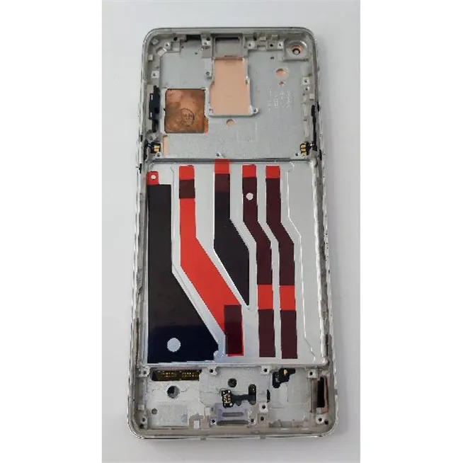 Pantalla lcd Oled para Oneplus 8 mas tactil negro con marco plata
