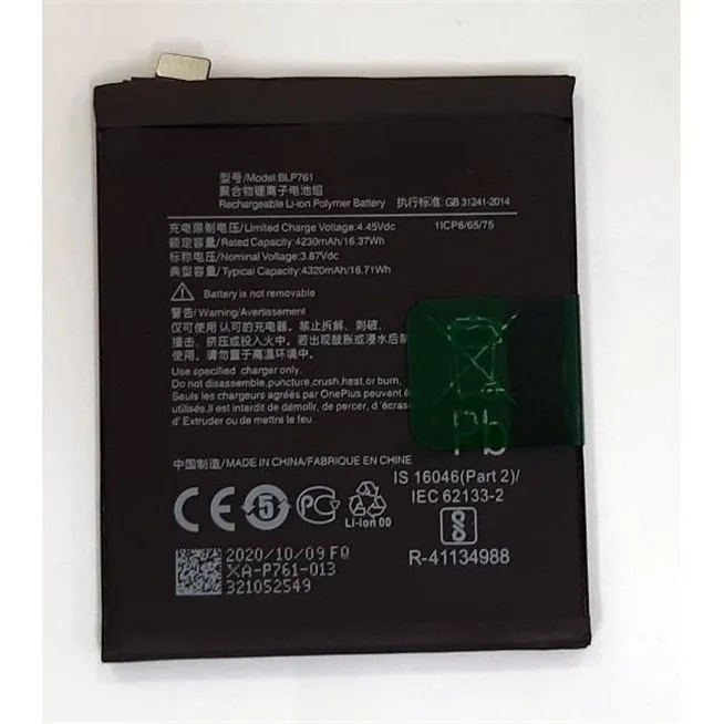 Bateria BLP761 4230mah para Oneplus 8 calidad premium
