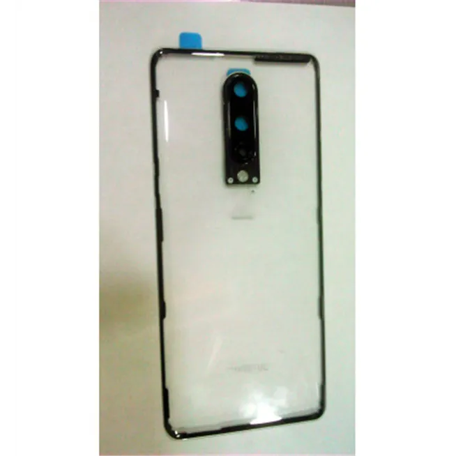 Tapa trasera o tapa bateria negra/transparente para Oneplus 8 mas cubierta camara
