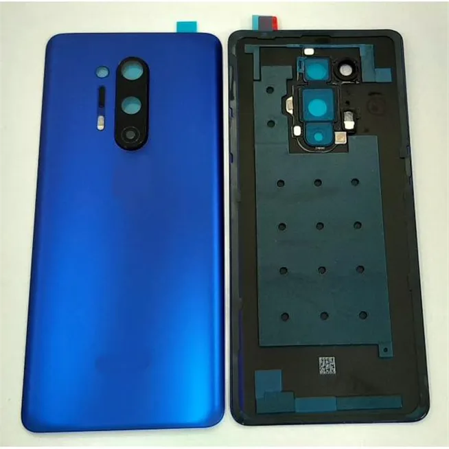 Tapa trasera o tapa bateria azul para Oneplus 8 Pro mas cubierta camara