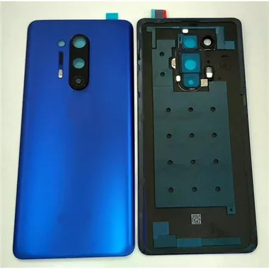 Tapa trasera o tapa bateria azul para Oneplus 8 Pro mas cubierta camara