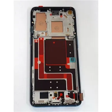 Pantalla lcd para oneplus 9 mas tactil negro mas marco azul compatible Versión China