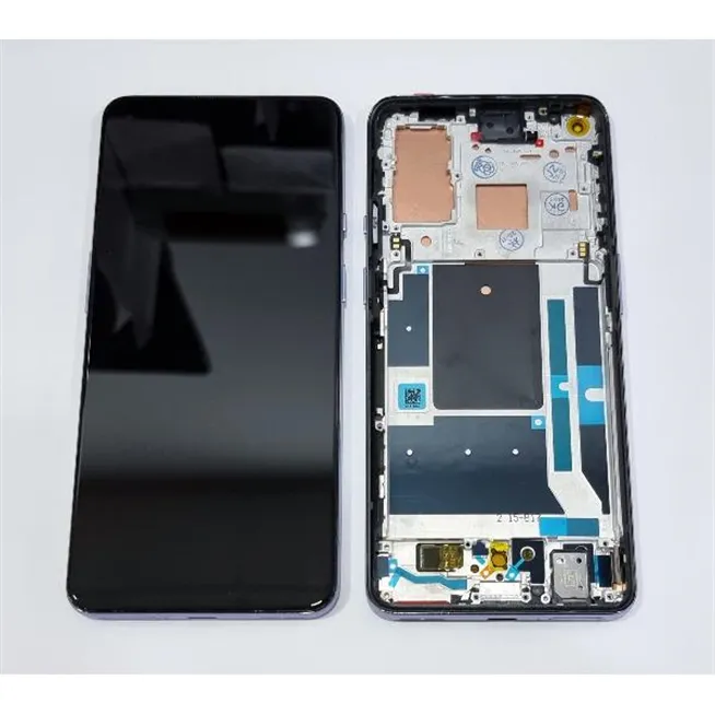 Pantalla lcd para oneplus 9 mas tactil negro mas marco gris calidad premium Versión Internacional