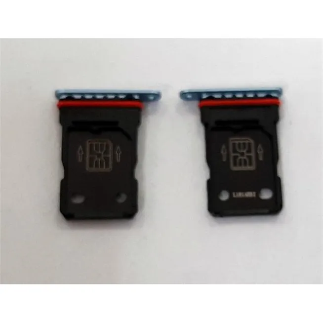Soporte o bandeja dual sim azul para Oneplus 9R calidad premium