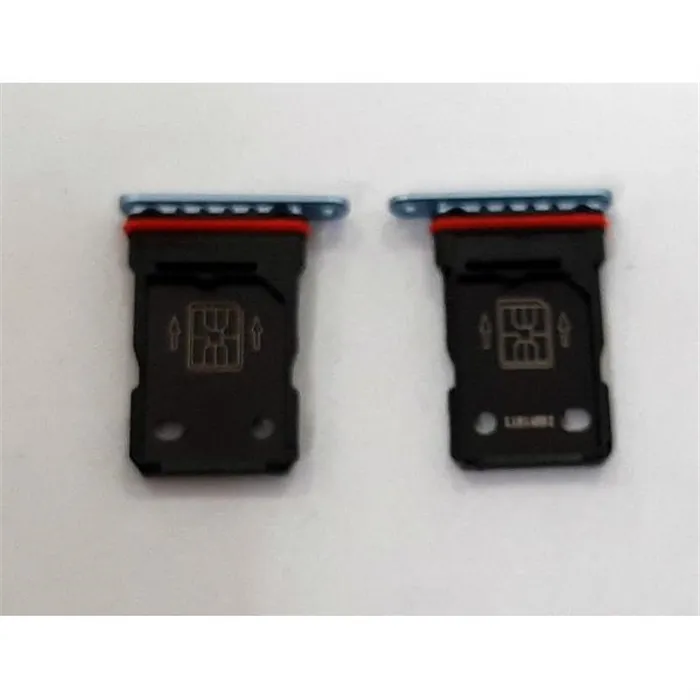 Soporte o bandeja dual sim azul para Oneplus 9R calidad premium