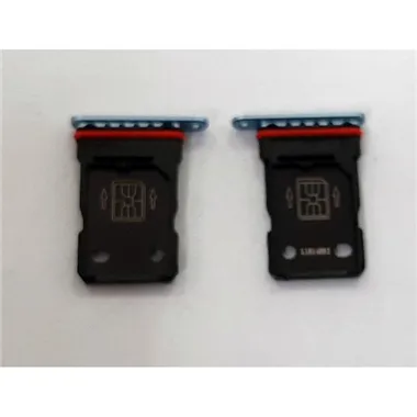 Soporte o bandeja dual sim azul para Oneplus 9R calidad premium