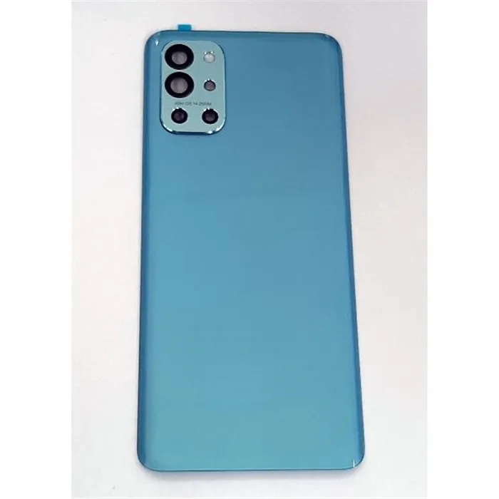 Tapa trasera o tapa bateria azul para Oneplus 9R mas cubierta camara