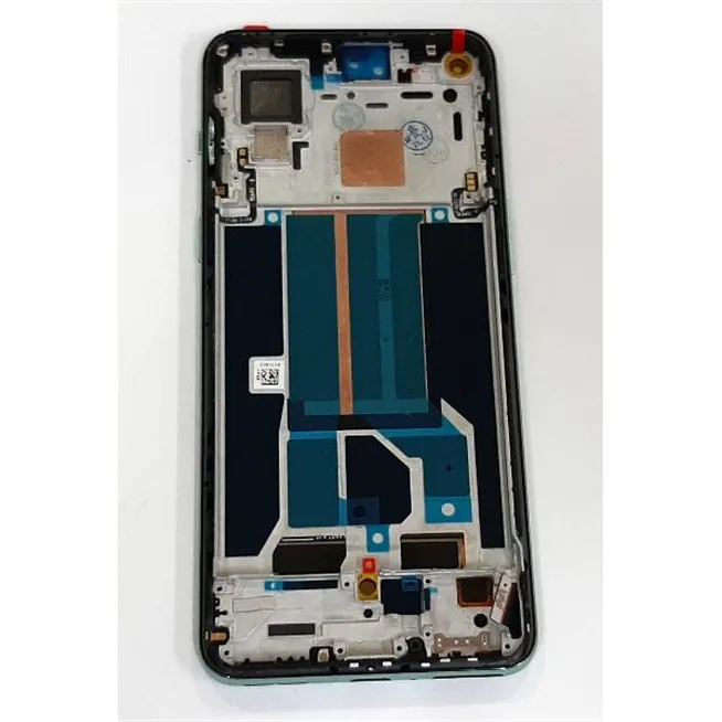 Pantalla LCD para oneplus nord 2 5g mas tactil negro mas marco azul calidad premium