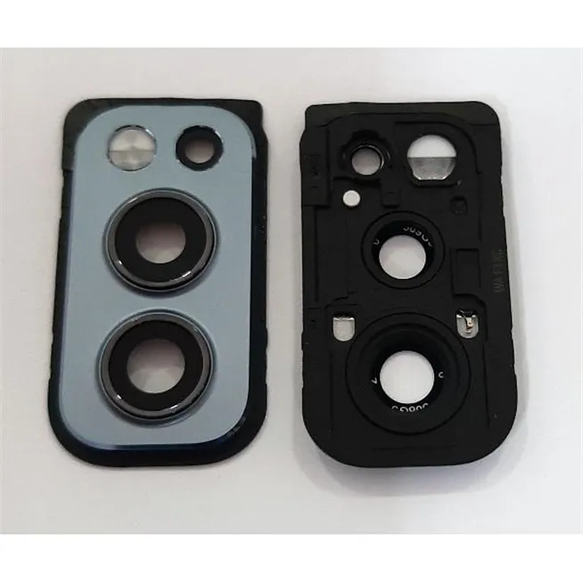 Cubierta camara mas cristal gris para Oneplus Nord 2 Nord2 5G calidad premium