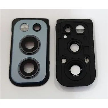 Cubierta camara mas cristal gris para Oneplus Nord 2 Nord2 5G calidad premium