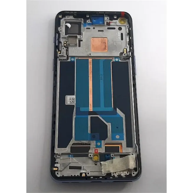 Pantalla oled para Oneplus Nord 2T 5G CPH2399 mas tactil negro mas marco gris calidad compatible hehui