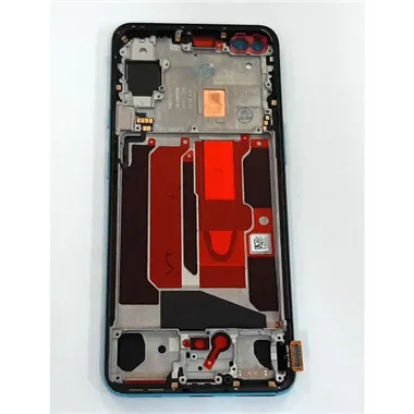 Pantalla lcd para Oneplus Nord mas tactil negro mas marco azul compatible