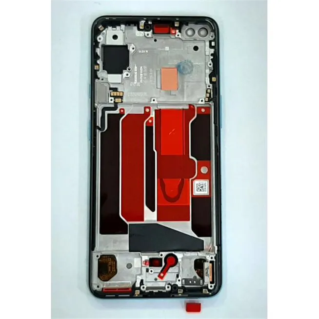Pantalla lcd para Oneplus Nord mas tactil negro mas marco azul calidad premium