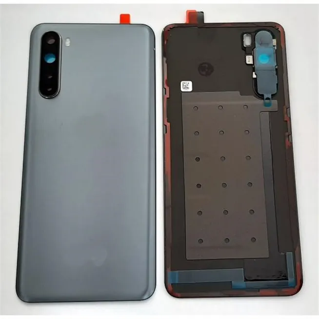 Tapa trasera o tapa bateria gris para Oneplus Nord mas cubierta camara