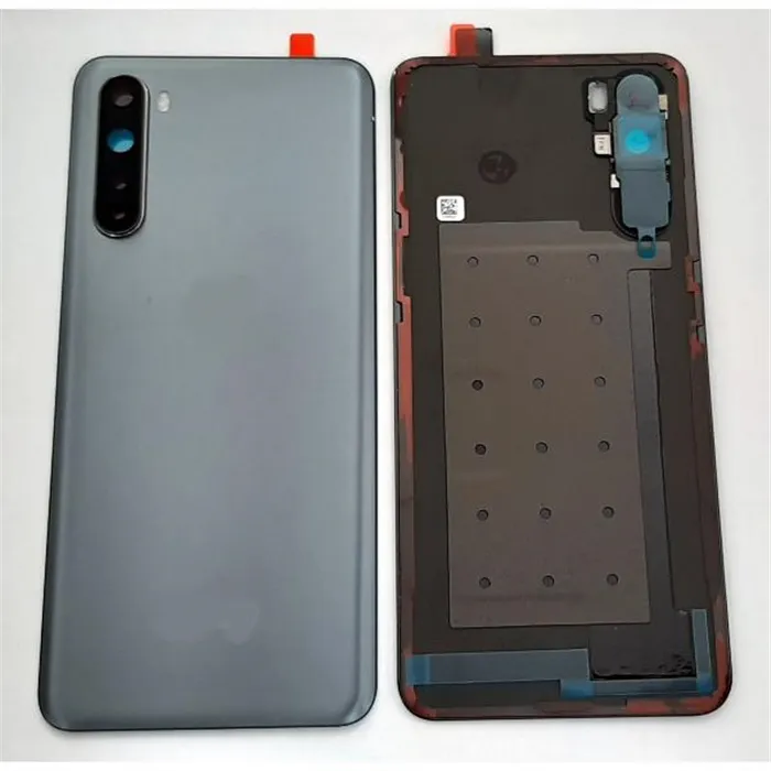 Tapa trasera o tapa bateria gris para Oneplus Nord mas cubierta camara