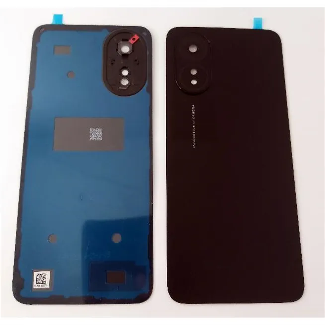 Tapa trasera o tapa bateria negra mas lente de camara para Oppo A18 4G calidad premium
