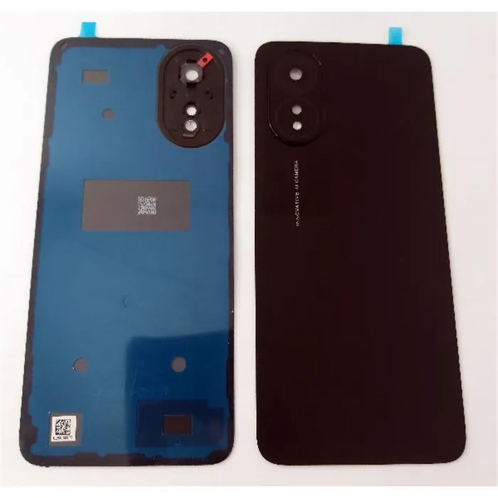Tapa trasera o tapa bateria negra mas lente de camara para Oppo A18 4G calidad premium
