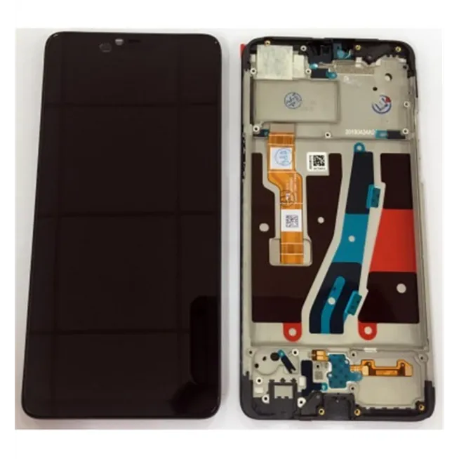 Oppo A3 pantalla lcd + tactil negro + marco