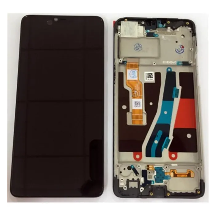 Oppo A3 pantalla lcd + tactil negro + marco