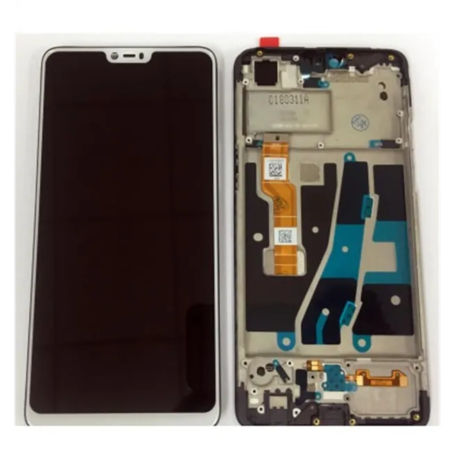 Oppo A3 pantalla lcd + tactil blanco + marco