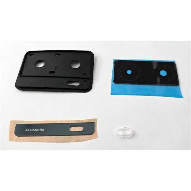 Cristal de camara para Oppo A57s CPH2385 con marco negro calidad premium
